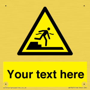 Custom warning Submerged step or steps